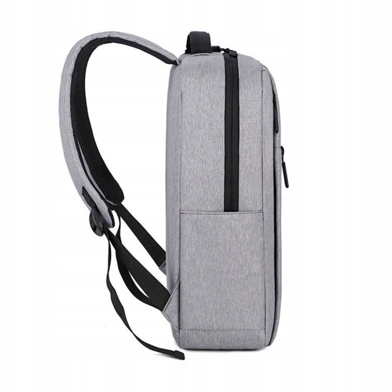 Rucsac sportiv gri, 45x30x15cm, pentru laptop de pana la 15", cu port USB