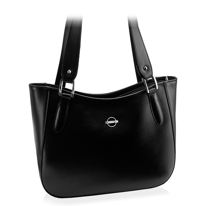 Betlewski BVP-123 női táska, fekete, tanúsítvánnyal