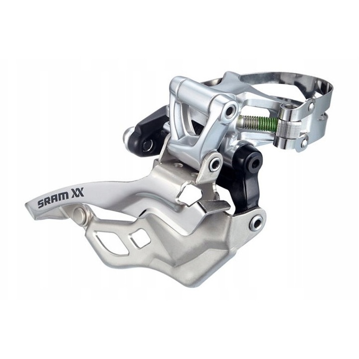 Schimbator bicicleta SRAM XX, standard, argintiu, 2 viteze, montare pe suport 31,8/34,9/38,2 mm