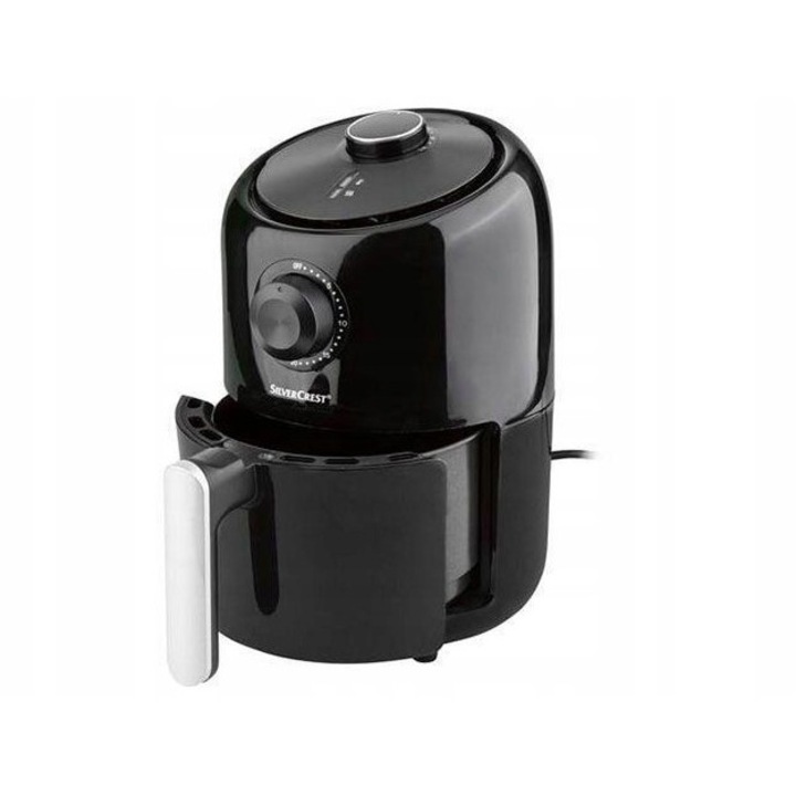 Friteuza fara ulei SILVERCREST, 1000 W, 1,8 l, neagra, 21,2x28,2x27,7 cm