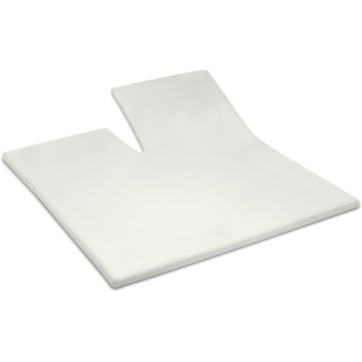 Cinderella Weekend gumis lepedő, 100% pamut, krémszínű, 200x210 cm, split funkcióval rendelkező topperhez