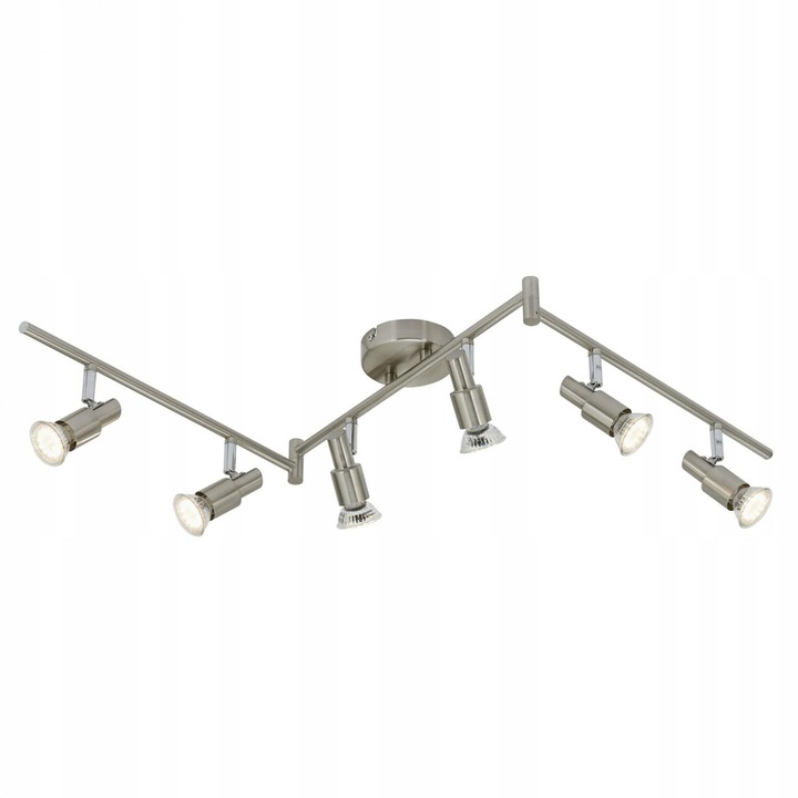 Lampa punctuala Briloner 120cm 6xGU10 18W 1500lm mat nickel, 3000K, IP20