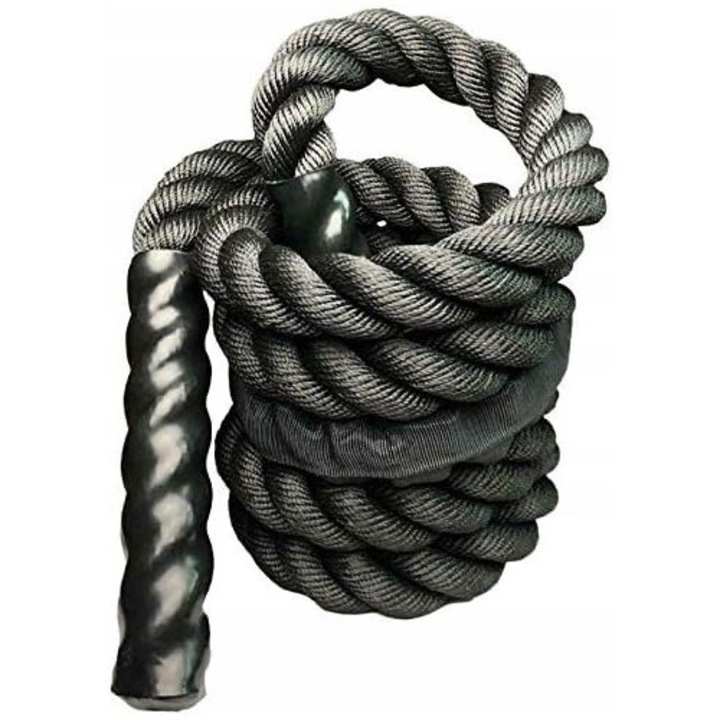 Corzi sarituri, Moligh doll, 25mm, 300cm, negru, antrenament forta si rezistenta