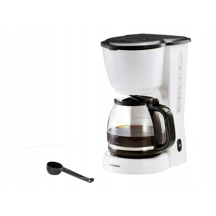 Cafetiere SilverCrest SSMK 350 A1, 1000W, 10 cani, alb, 24x33x18cm, set complet