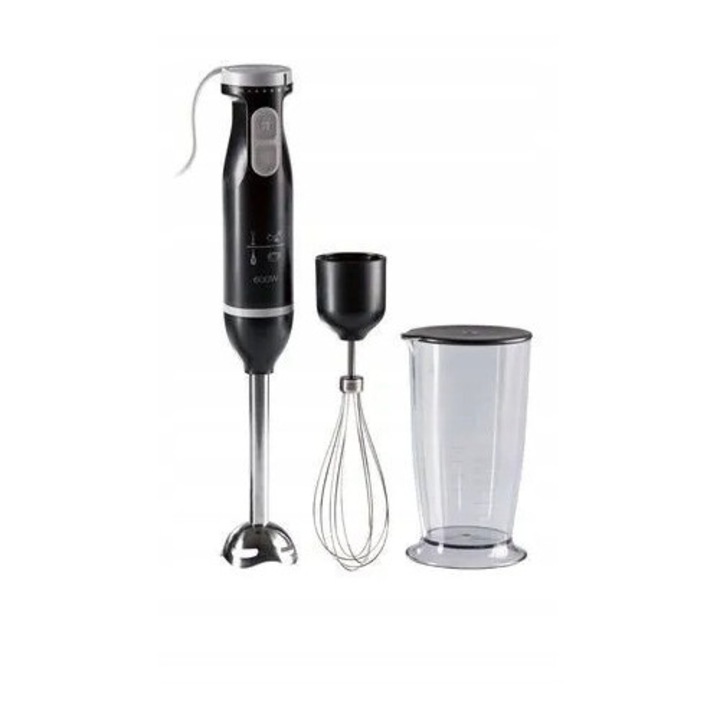 Пасатор Silvercrest SSMS 600 E5, 600 W, черен, 2 в 1, с купа 700 мл