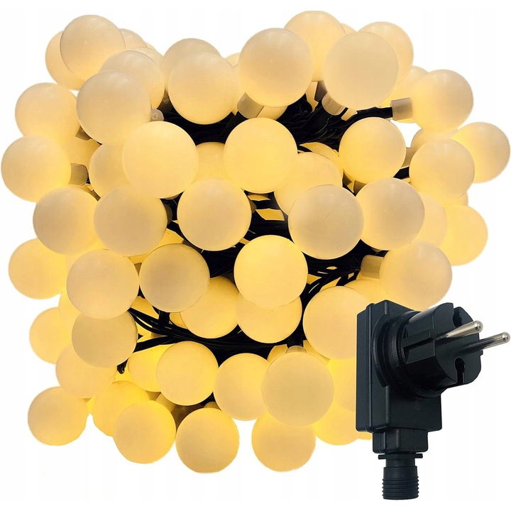 Lumini LED XXL, 180 diode, 17,9m, alb cald, utilizare interior/exterior
