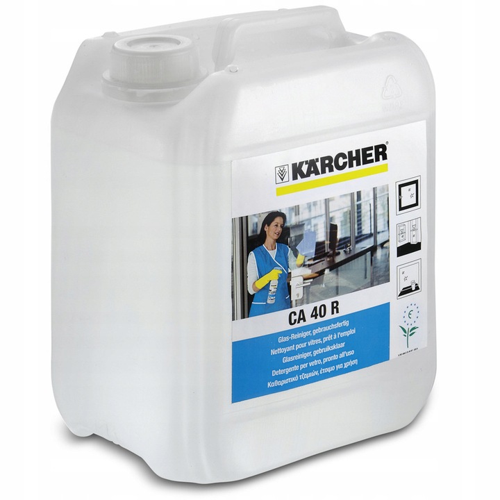 Pacura de curatare sticla Karcher CA40R, 5L, eficienta, fara dare, parfum citric