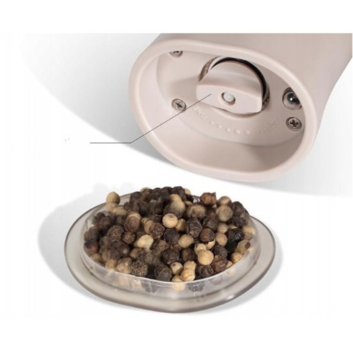 Set rasnite electrice pentru sare si piper Flendy Gravity, incarcare rapida USB-C, senzor gravitational, design elegant