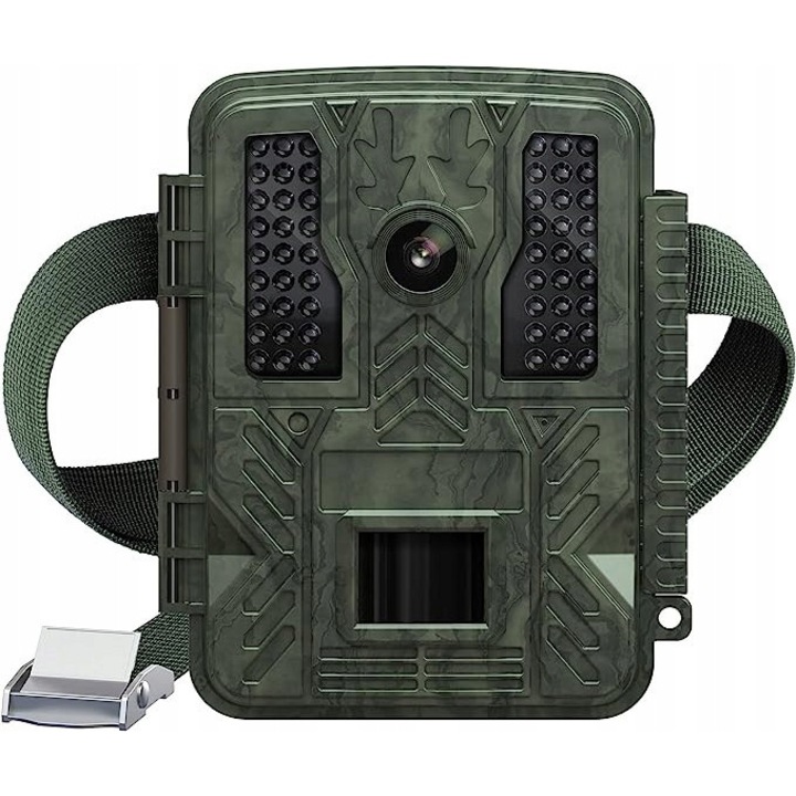 Camera cu capcana foto 4K UHD, 32Mpx, senzor PIR, ecran LCD 2,31", set