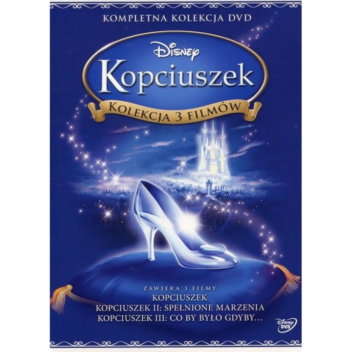 Kopciuszek, Colectie 3 filme DVD, dublaj polonez, 212 min.