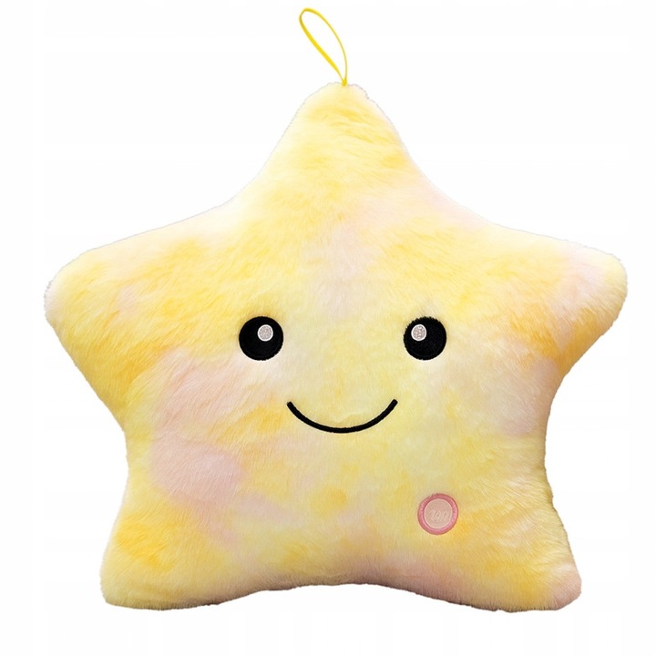 Perna copii, galbena, LED, 40x35cm, stea
