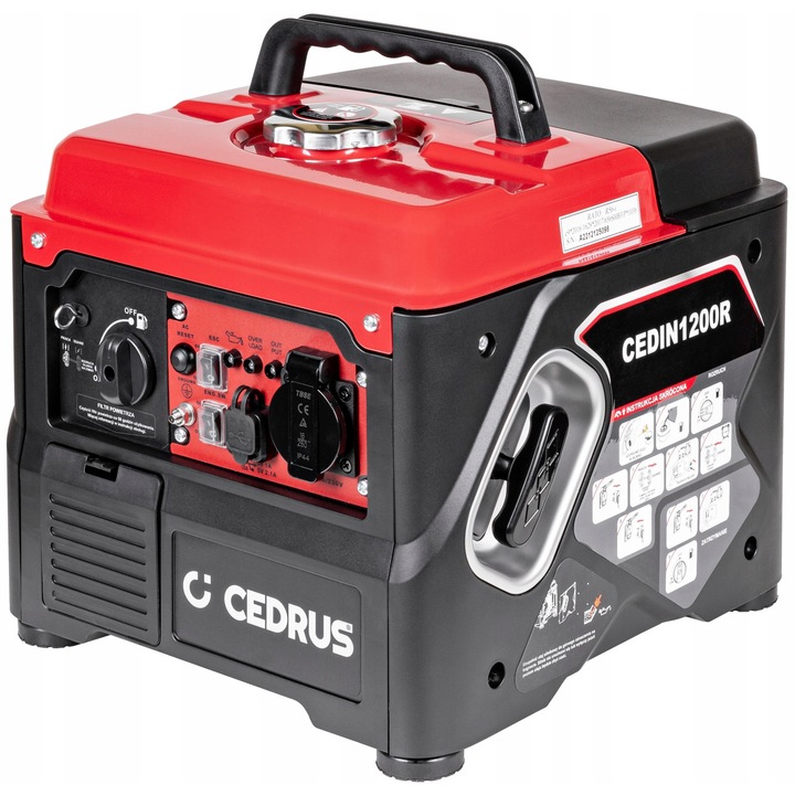 Generator electric portabil Cedrus IN1200R, 1000W, 230V, 12V, 4h autonomie, 336x327x306mm, 12kg