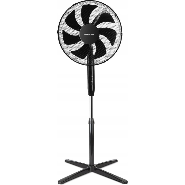 Ventilator stand Aigostar Elsie 60W, 7 palete, negru, 41cm