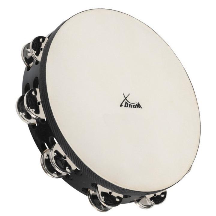 Tamburyn Proline 10", negru, 16 talerze, 25,4x5,5cm