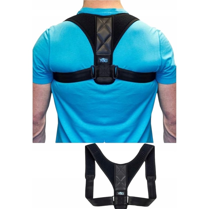 Corector postura YaEl, marimea M, negru, neopren, suport pentru spate