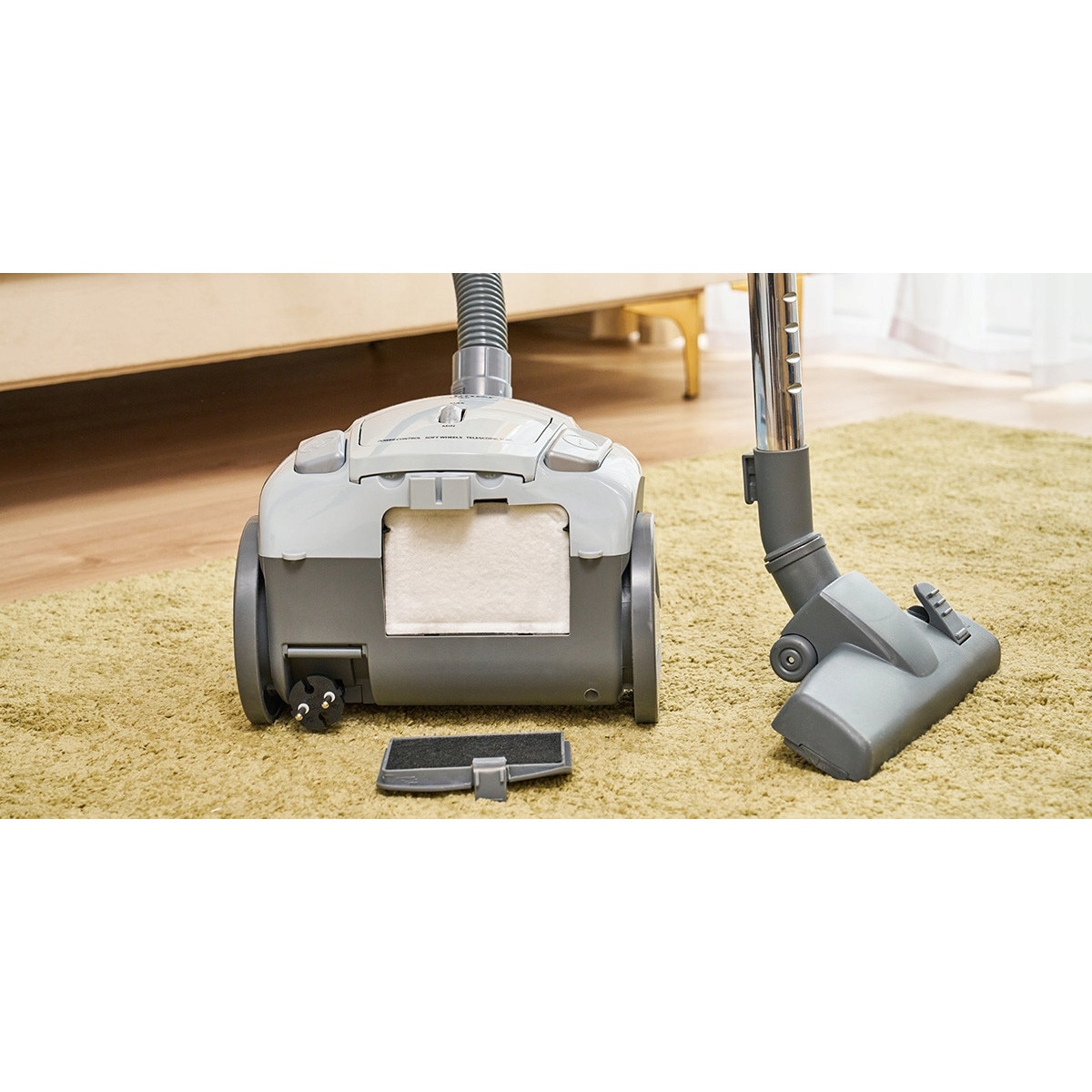 Aspirator cu sac Zelmer ZVC251 Edek, 800W, 2,5l, roti din cauciuc, set accesorii 2in1