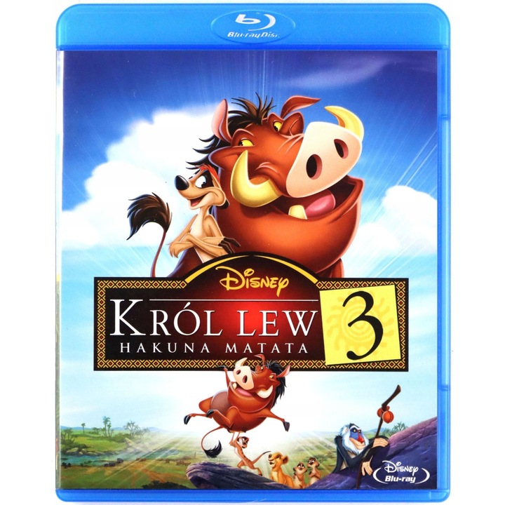 Film Blu-ray, Krol Lew 3: Hakuna Matata, animatie, 1 disc, subtitrari poloneze si engleze.