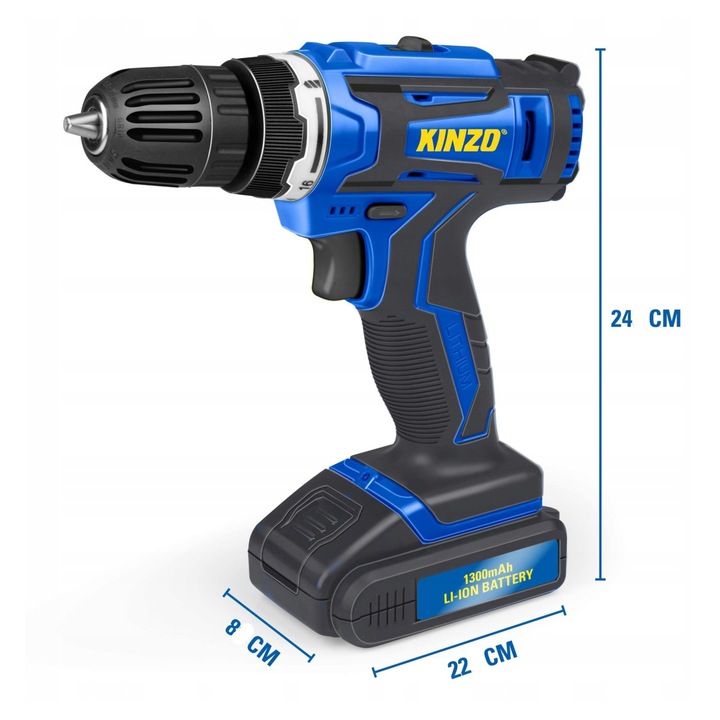 Електрическа отвертка 14,4V, батерия 1300mAh, зарядно, комплект