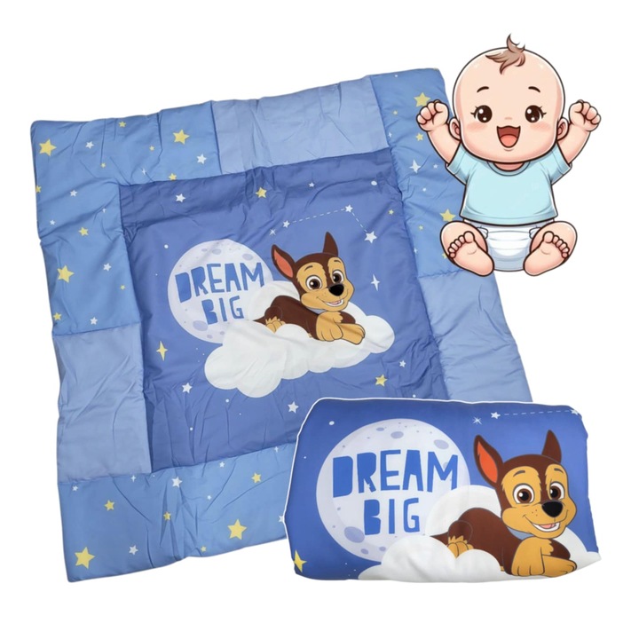 Килимче за игра Пес Патрул, 115x115см, меко, цветно, комплект 1 брой