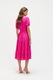 Top Secret, Rochie stratificata cu cordon in talie, Roz aprins