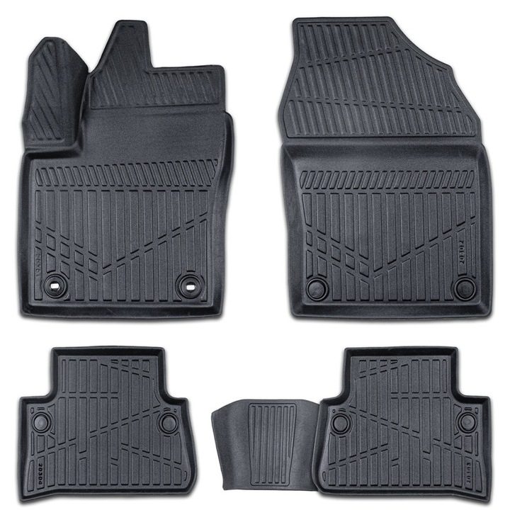 Комплект стелки за кола от каучук Toyota Corolla Cross 2022->, 3D форма тип леген