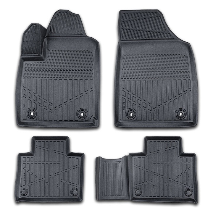 Set covorase auto cauciuc MG EHS 2018-> Electric, forma tavita 3D