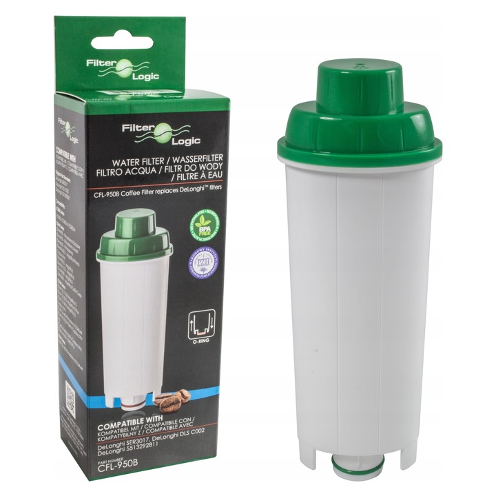 Filtru de apa FilterLogic CFL-950B pentru espressor DeLonghi DLSC002 SER3017 1 buc