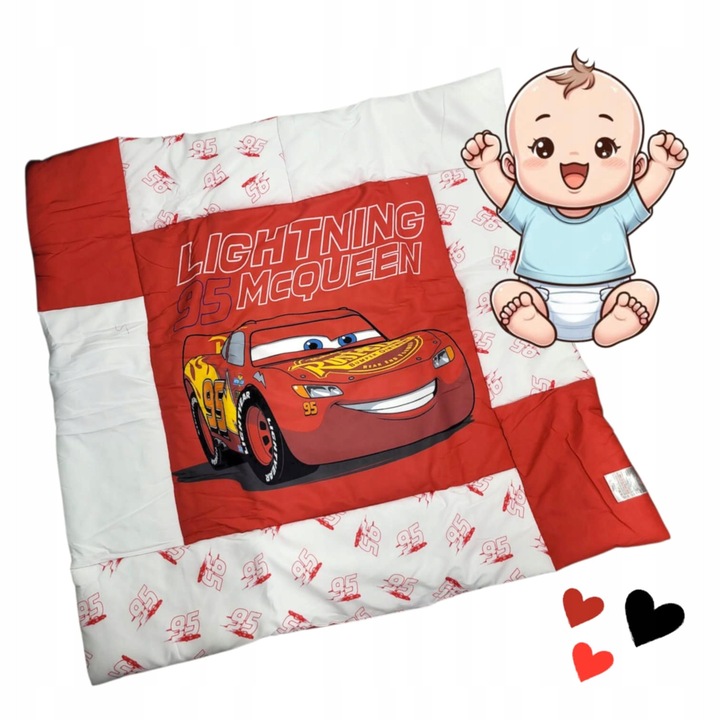 Постелка за игра, Зигзаг Маккуин, 115x115см, многоцветен, комплект 1 бр.