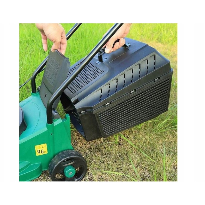 Masina de tuns iarba electrica 1000 W, 32 cm, 27 l, 3 trepte inaltime, 20-60 mm, multicolor