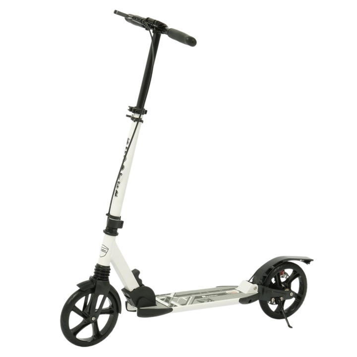 Trotineta urbana PLATAN SOFA pentru oras, alba, pliabila, cu amortizoare