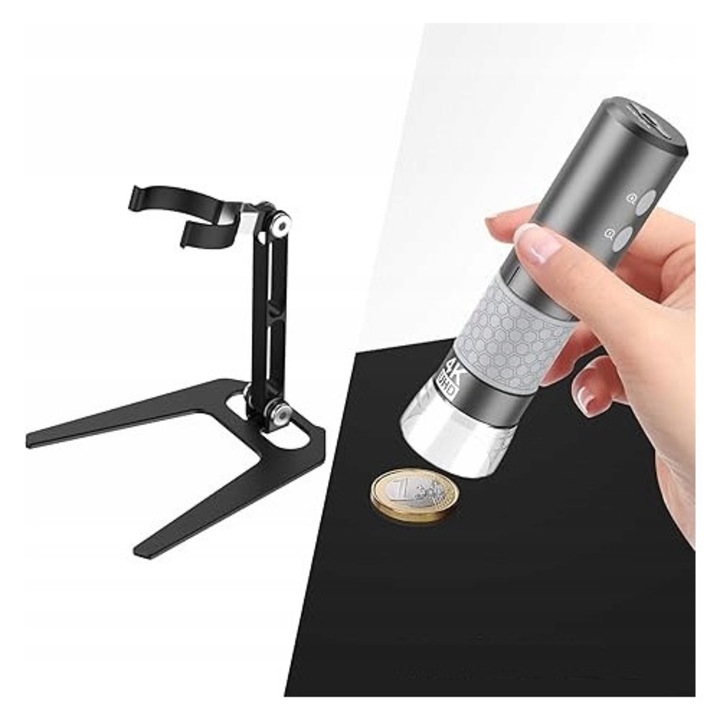 Mikroscop digital portabil 4K, fara fir, LED