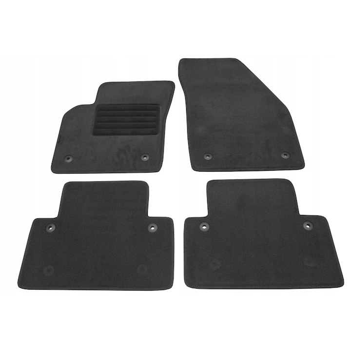 Set covorase auto Petex, grafit, pentru VOLVO S40/V50 (2004-2012), cu stopere, rezistente la uzura