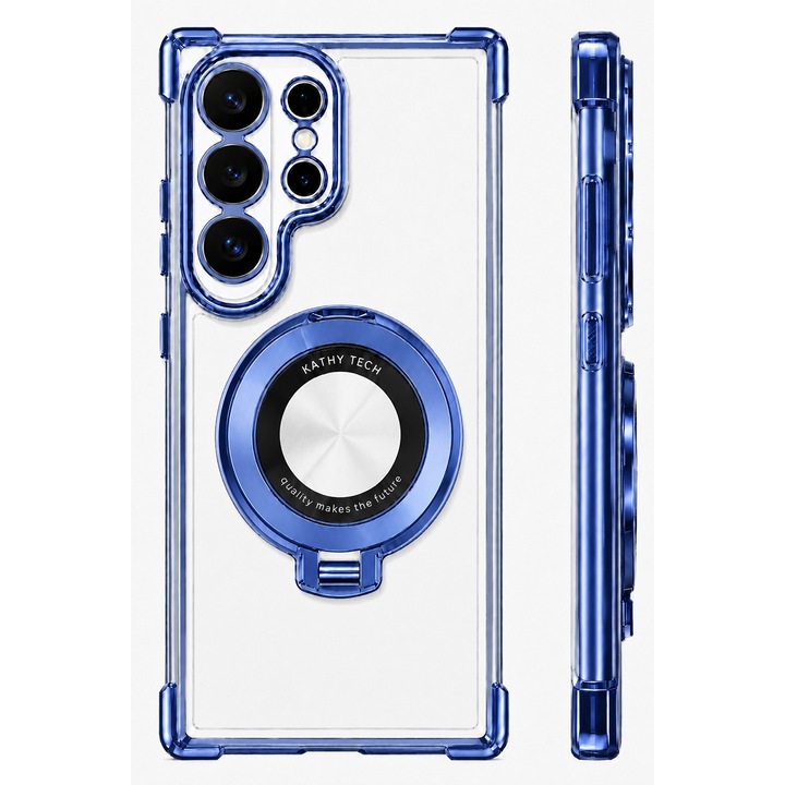 Husa telefon compatibila cu Samsung Galaxy S26 Ultra, Protectie Colturi, Ultra Protect, Anti-Shock Protection Hard, Technology Air Cushion, albastru