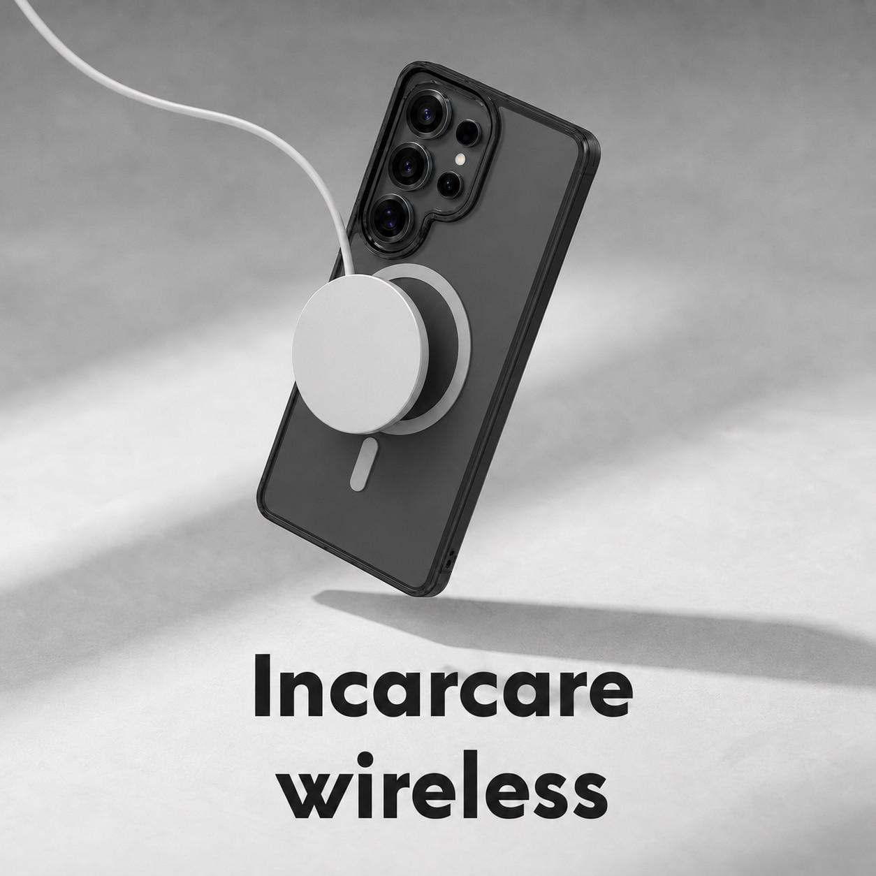 Husa pentru Samsung Galaxy S26 Ultra, MagSafe, Incarcare Wireless, Protectie Camera, Ultra Slim, Anti-Soc, Spate PC + Margini TPU, Negru Transparent
