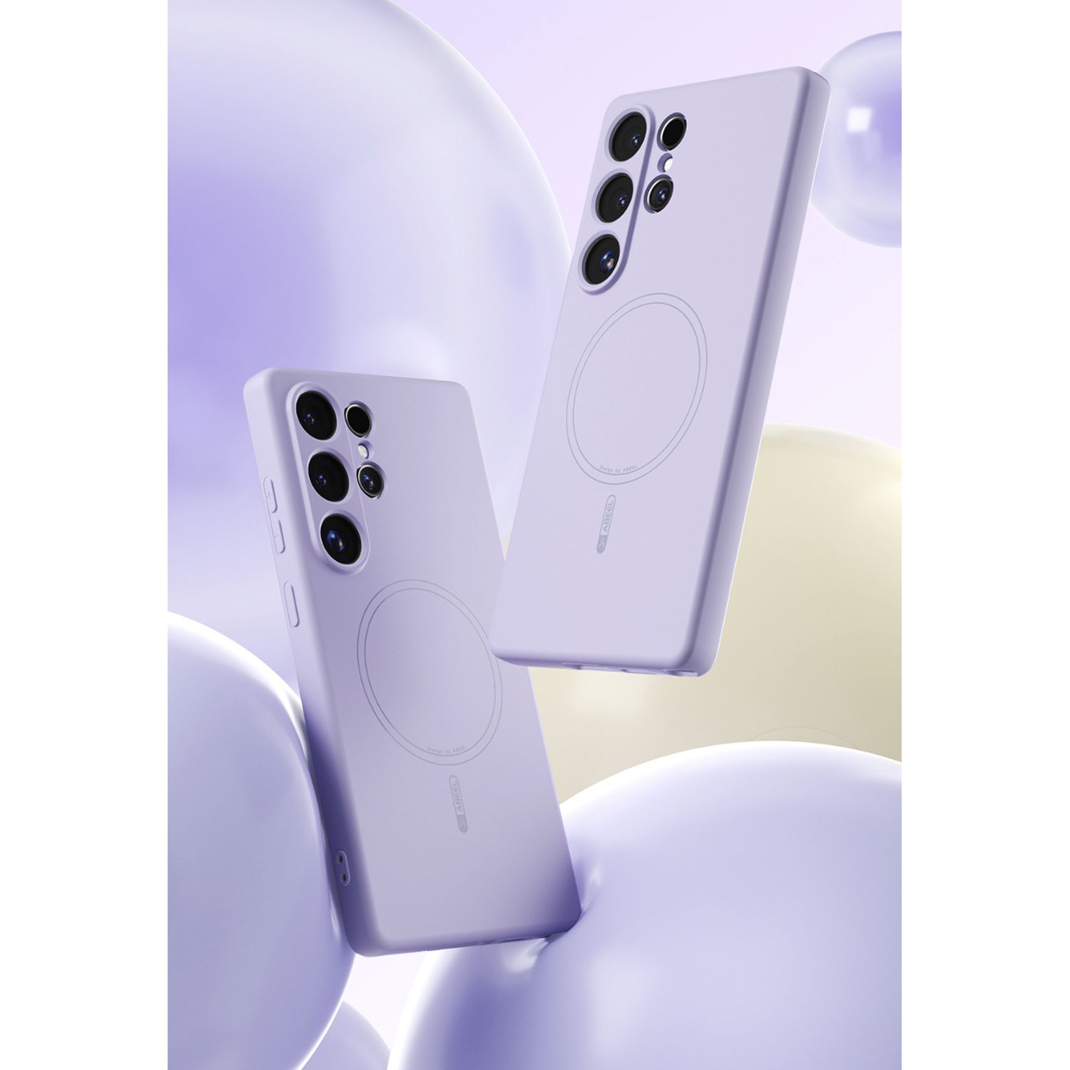 Husa MagSafe pentru Samsung Galaxy S26 Ultra, Silicon Premium Soft Touch, Protectie Microfibra la Interior, Antisoc, Albastru Deschis