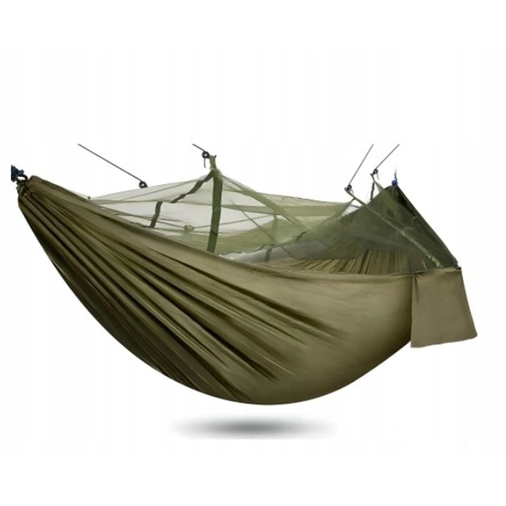 Hamak turistic cu moskitiera, 100, 260x140cm, capacitate 180kg, set complet