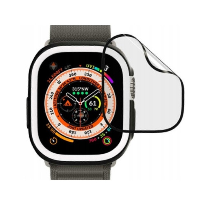 Ochraniacz ecran 3D pentru smartwatch, aplicator moale, antishock