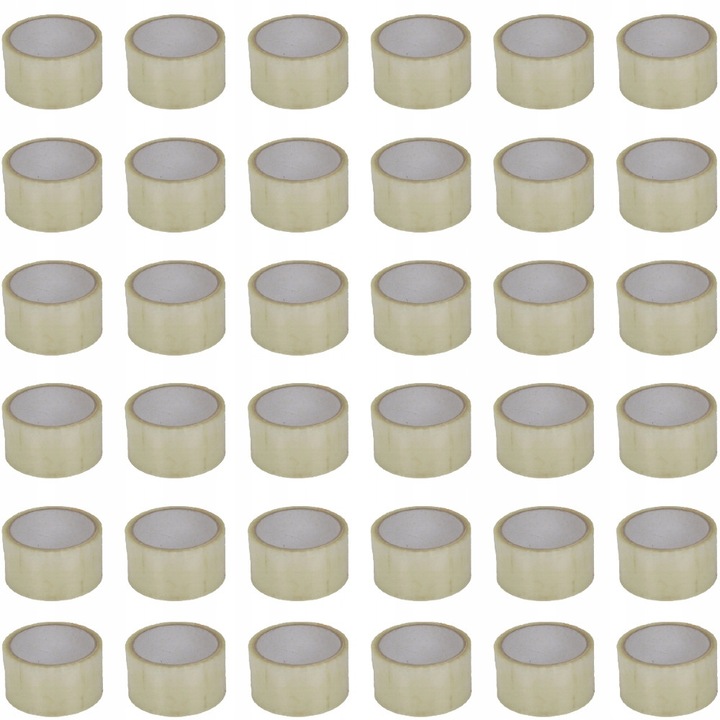 Комплект 36 ролки прозрачни самозалепващи ленти, 4,8 см x 45 м