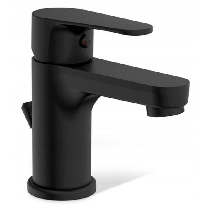 Eisl mosdó csaptelep, fekete, Eco-Click funkcióval, standard méretek