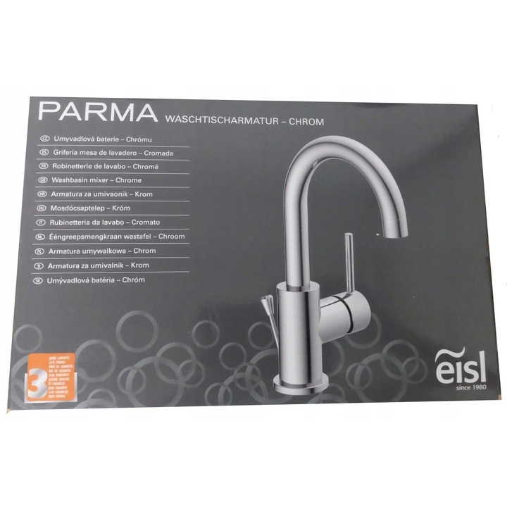 Mosdó csaptelep Napoli Parma, ezüst