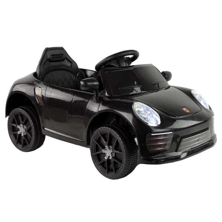 WMT-666 elektromos jármű, fekete, 90x47x43cm, 2 üléses, távirányítóval