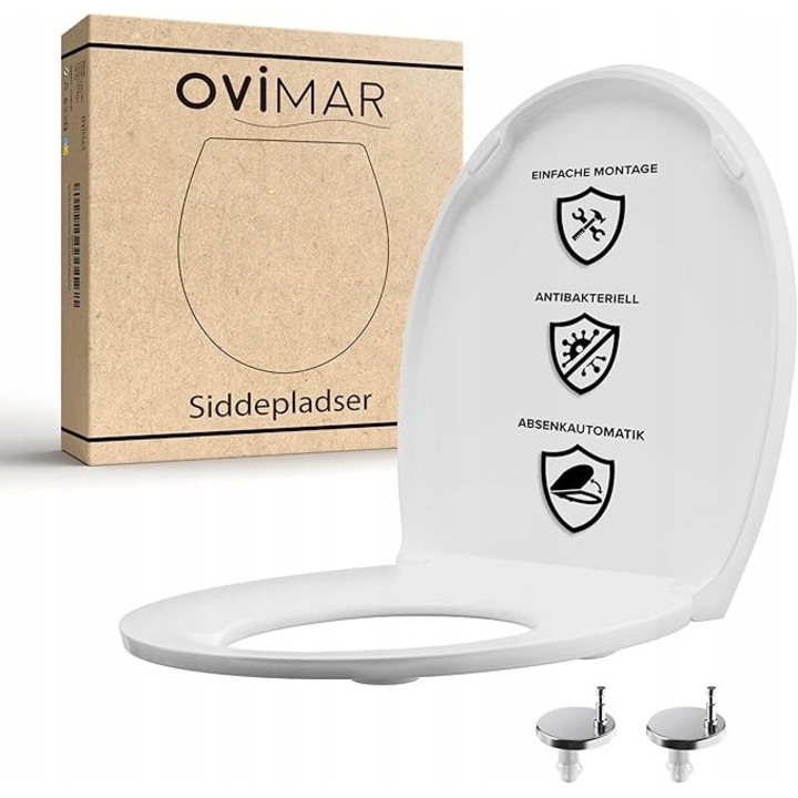 Deska sedesowa Ovimar C, duroplast, alb