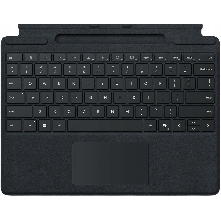 Tastatura Microsoft Surface Pro Keyboard Copilot, neagra, model 1864, cu suport pentru Surface Slim Pen, set