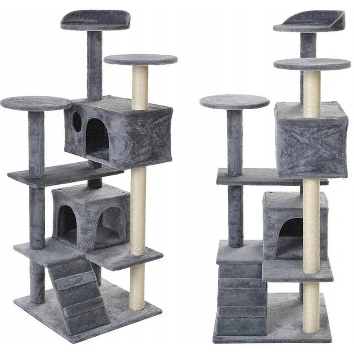 Drapak 9046, ansamblu de joaca pentru animale, inaltime 130cm, legowisko, slupek do drapania