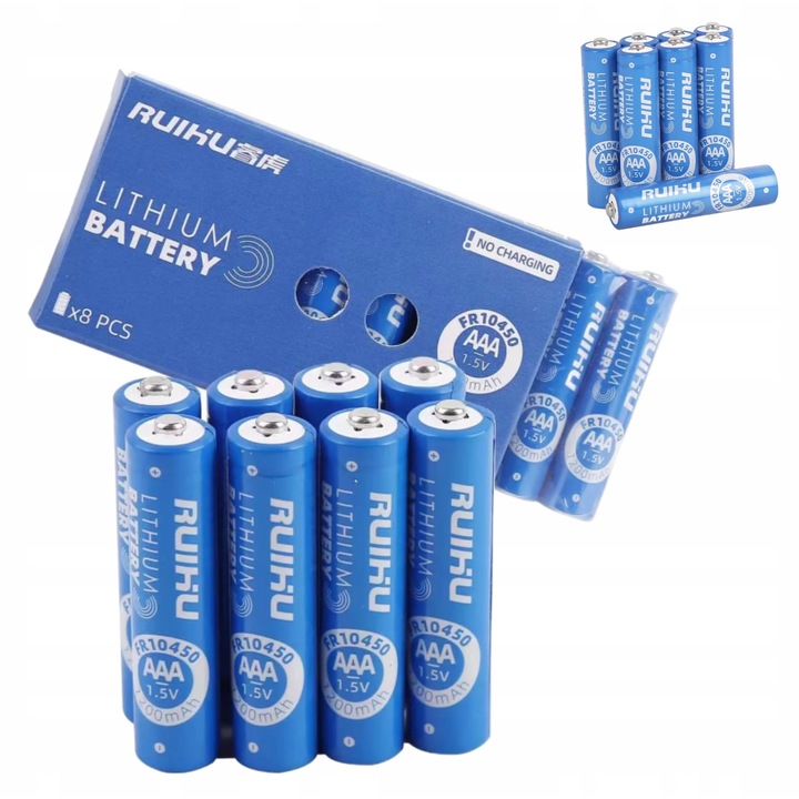 Set 8 Baterii Litium AA 1,5 V 3000 mAh