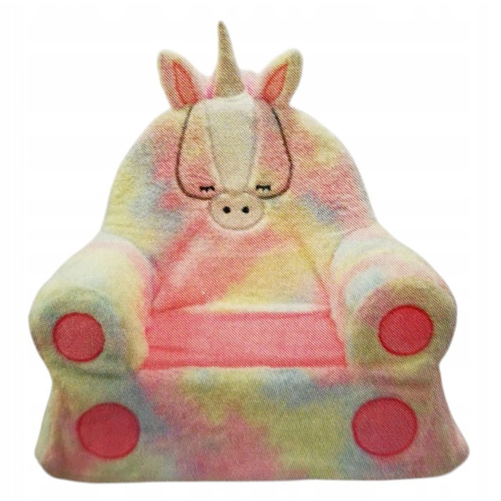 Fotel pentru copii JEDNOROZEC, 48x36x49,5 cm, multicolor, set usor de transportat