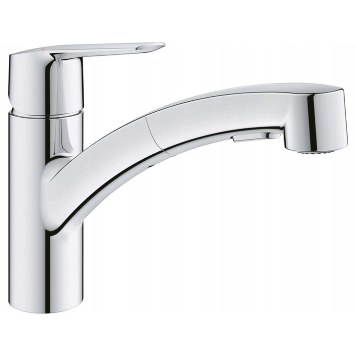 Grohe Start konyhai csaptelep, króm, 18.5cm magasság, 5.1cm szélesség, kihúzható zuhanyfejjel