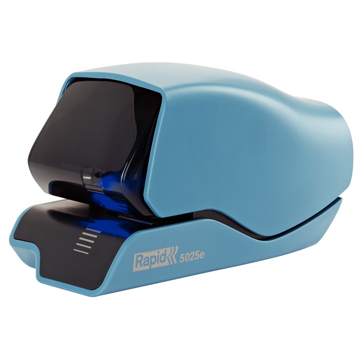 Електрически телбод Rapid Supreme 5025e, 25 листа, технология FlatClinch, син, комплект с 1500 телчета
