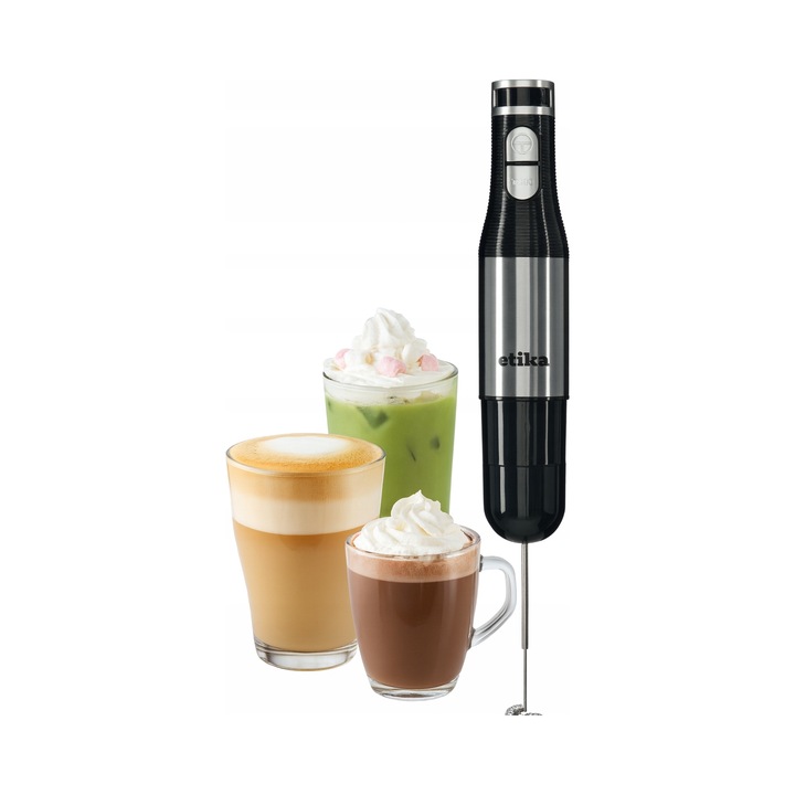 Ръчен пасатор Etika 1200W, 18 скорости, с аксесоари, черен