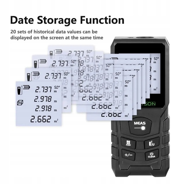 Dalmierz laser, 100m, 110x46x24mm, IP54